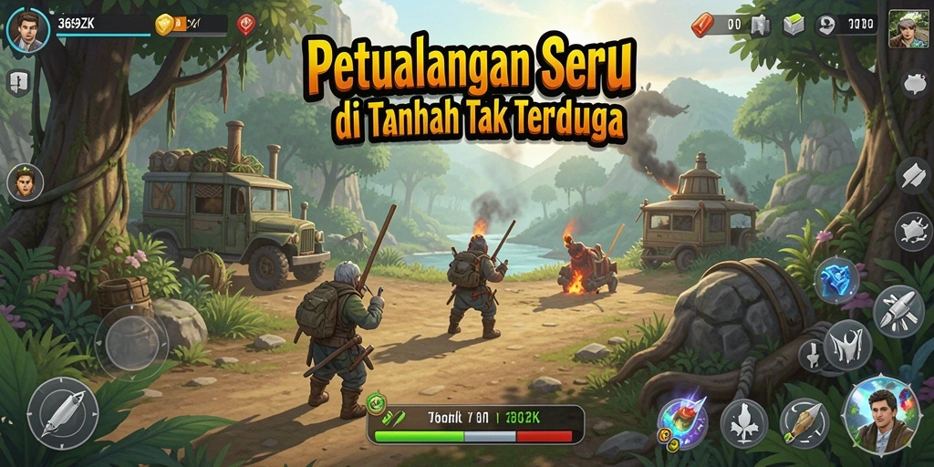 Screenshot menampilkan aksi seru dalam game petualangan 369ZK.