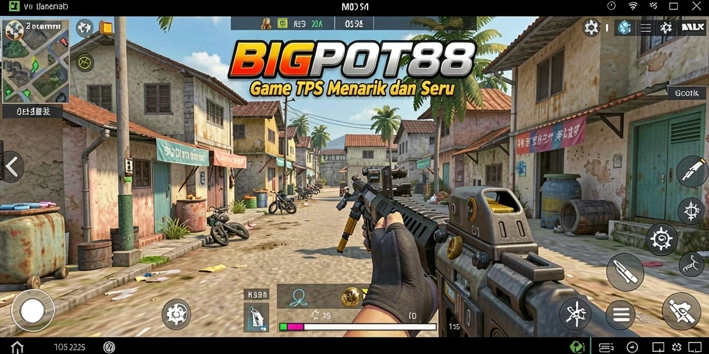 Tampilan gameplay menegangkan dalam BIGPOT88 dengan aksi yang dramatis.