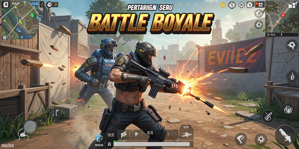 Tampilan gameplay yang memukau dari EVIP2 dalam momen pertarungan.