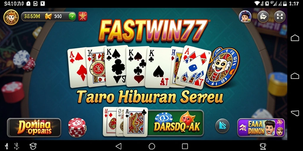 Tampilan gameplay seru permainan Domino di FASTWIN77.