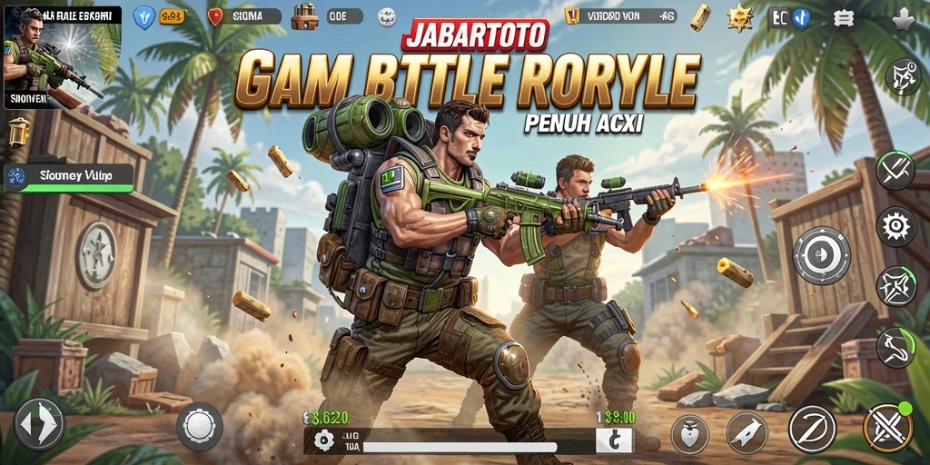 Gameplay seru JABARTOTO dalam pertempuran Battle Royale.