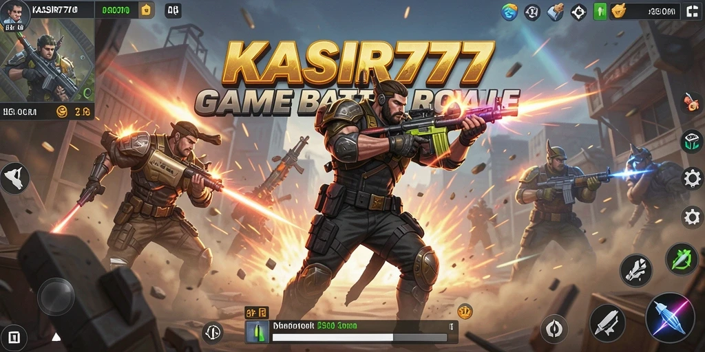 Screenshot gameplay KASIR777 yang menampilkan karakter dalam pertempuran sengit.