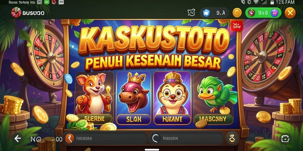 Tampilan menarik dari gameplay Slot KASKUSTOTO yang penuh warna.