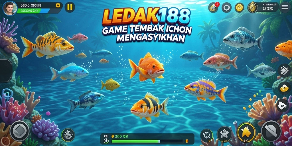 Tampilan gameplay Tembak Ikan yang menarik dan penuh aksi.