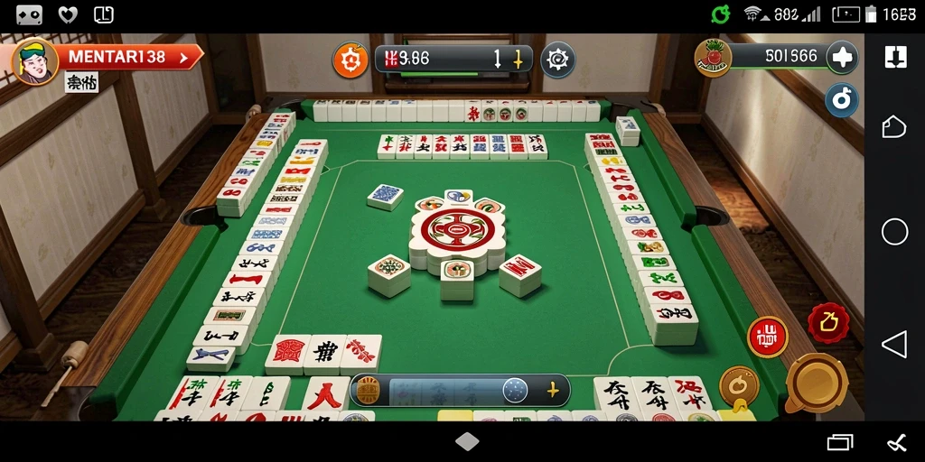 Screenshot MENTARI138 menampilkan gameplay Mahjong yang menarik.