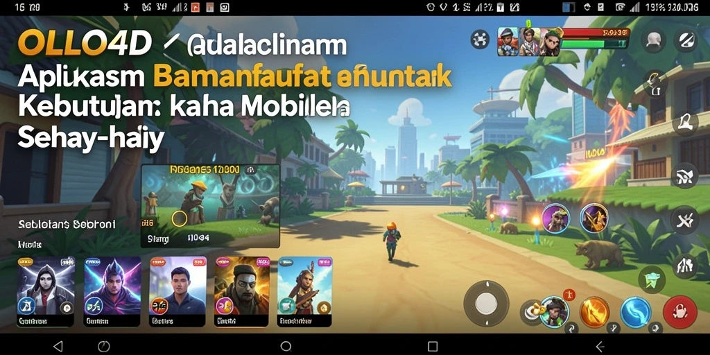 Tampilan antarmuka OLLO4D yang intuitif dan menarik.