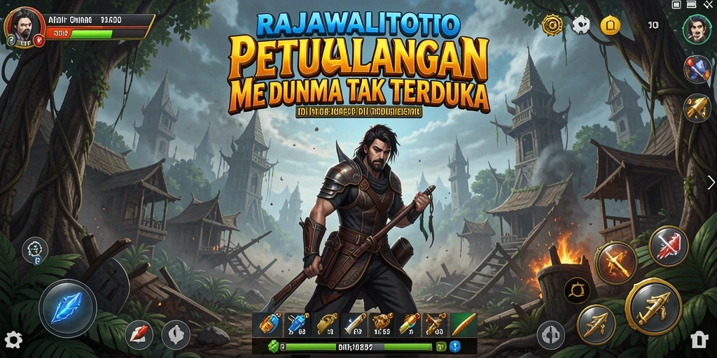 Screenshot gameplay RAJAWALITOTO yang menunjukkan aksi petualangan seru.