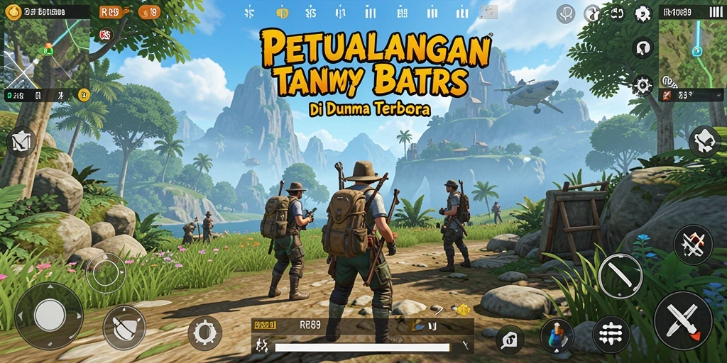 Tampilan gameplay RR89 yang menunjukkan eksplorasi dunia terbuka.