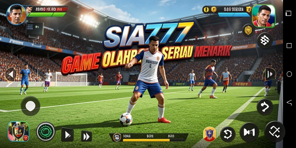Screenshot gameplay SIA777 menampilkan aksi seru di lapangan olahraga.