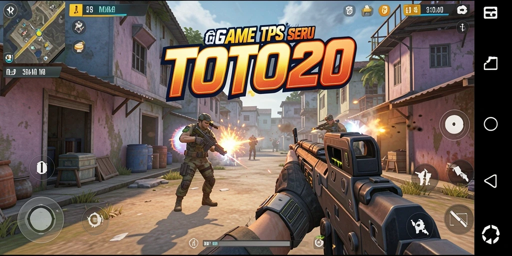 Gameplay seru dari TOTO20 dengan aksi tembak-menembak yang intens.