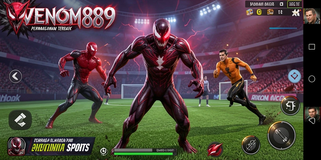 Tampilan gameplay VENOM889 dengan aksi seru dalam olahraga.
