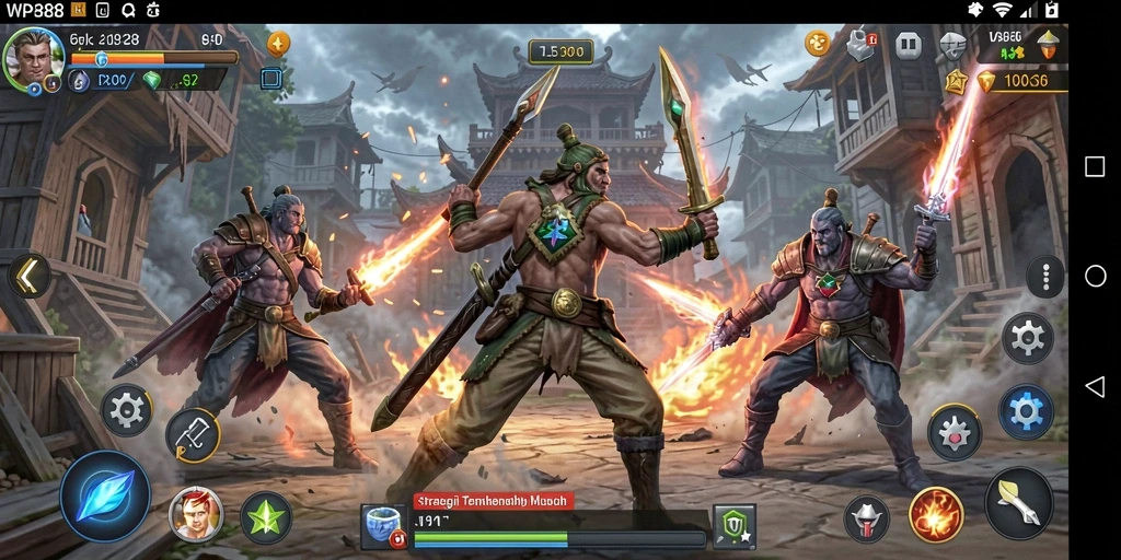 Tangkapan layar gameplay WP888 yang menarik dan strategis.